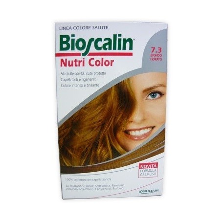 Bioscalin Nutri Color 7.3 BIONDO DORATO colorazione permanente pelle sensibile