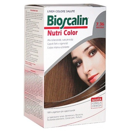 Bioscalin Nutri Color 7.36 NOCCIOLA colorazione permanente pelle sensibile Bioscalin Nutri Color 7.36 NOCCIOLA colorazione permanente pelle sensibile