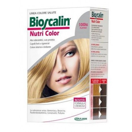 Bioscalin Nutri Color 1000s PLATINO colorazione permanente pelle sensibile