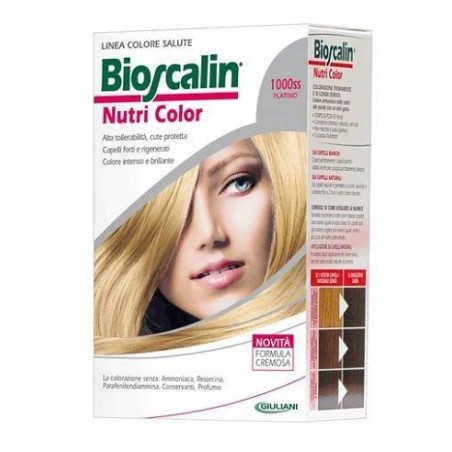Bioscalin Nutri Color 1000s PLATINO colorazione permanente pelle sensibile Bioscalin Nutri Color 1000s PLATINO colorazione permanente pelle sensibile