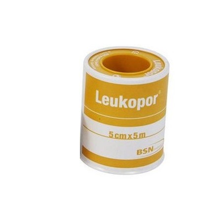 Leukopor cerotto bianco in TNT su rocchetto 5 cm x 5 m Leukopor cerotto bianco in TNT su rocchetto 5 cm x 5 m