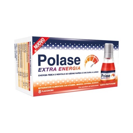 Polase Extra Energia integratore per stanchezza psicofisica 8 flaconcini