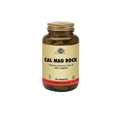 Solgar Cal Mag Rock integratore di calcio e magnesio 100 tavolette