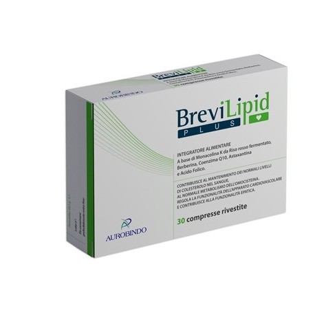 BreviLipid Plus integratore per il colesterolo 30 compresse rivestite