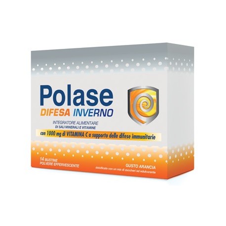 Polase Difesa Inverno integratore con 1000 mg di vitamina C per difese immunitarie 14 bustine