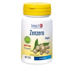 LongLife Zenzero 500 mg integratore contro la nausea 60 capsule