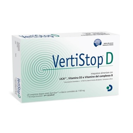 Vertistop D 20 compresse - Integratore per vertigini e disturbi dell'equilibrio