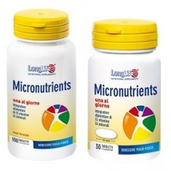 Longlife Micronutrients integratore di 13 vitamine e 14 minerali 30 tavolette