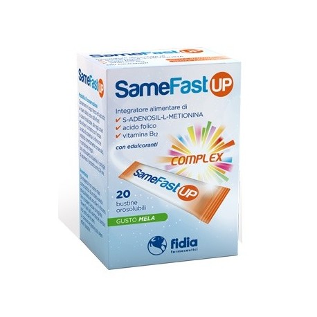 SameFast UP Complex integratore per il tono dell'umore 20 bustine gusto mela