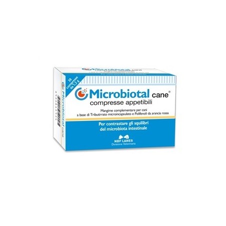 Microbiotal Cane integratore per il benessere intestinale del cane 30 compresse Microbiotal Cane integratore per il benessere intestinale del cane 30 compresse