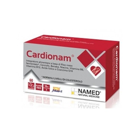 Cardionam integratore con riso rosso per il colesterolo 60 compresse Cardionam integratore con riso rosso per il colesterolo 60 compresse