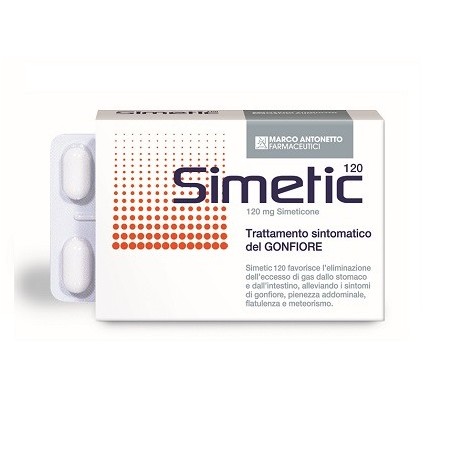 Simetic 120 integratore per il trattamento sintomatico del gonfiore 30 compresse Simetic 120 integratore per il trattamento sintomatico del gonfiore 30 compresse