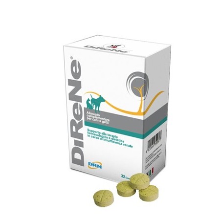 Direne integratore per insufficienza renale di cani e gatti 32 compresse Direne integratore per insufficienza renale di cani e gatti 32 compresse
