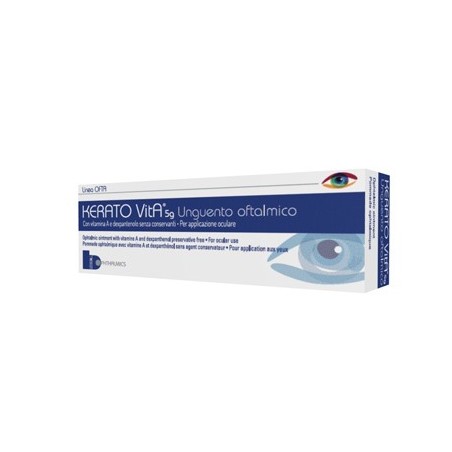 Kerato Vita Unguento oftalmico protettivo idratante per occhi stanchi 5 g Kerato Vita Unguento oftalmico protettivo idratante per occhi stanchi 5 g