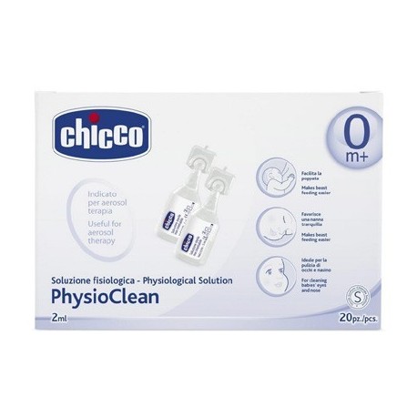 Chicco PhysioClean Soluzione fisiologica per aerosol terapia 20 flaconcini 2 ml