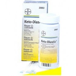Keto-Diastix 50 Strisce reattive test per glucosio e corpi chetonici nell'urina