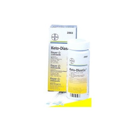 Keto-Diastix 50 Strisce reattive test per glucosio e corpi chetonici nell'urina