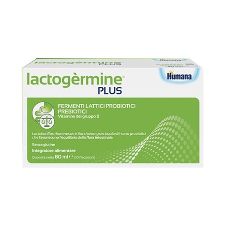 Lactogèrmine Plus fermenti lattici vivi per flora intestinale 10 flaconcini