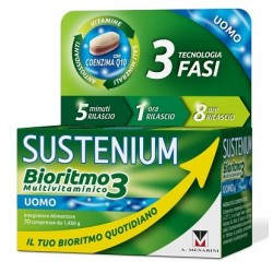 Sustenium Bioritmo 3 Uomo - Integratore multivitaminico per l'uomo 30 compresse