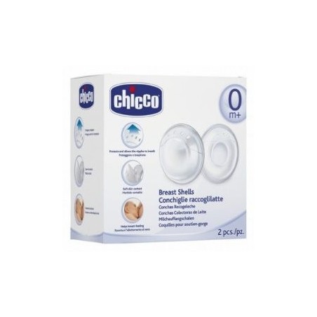 Chicco Conchiglie raccoglilatte protettive traspiranti 2 pezzi Chicco Conchiglie raccoglilatte protettive traspiranti 2 pezzi