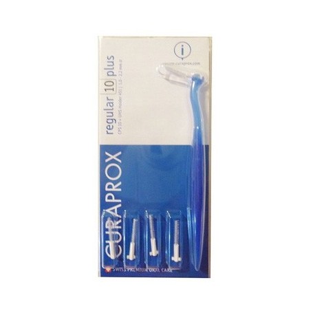 Curaprox Regular 10 Plus scovolino intedentale 1 manico 5 testine CPS 10 bianco Curaprox Regular 10 Plus scovolino intedentale 1 manico 5 testine CPS 10 bianco