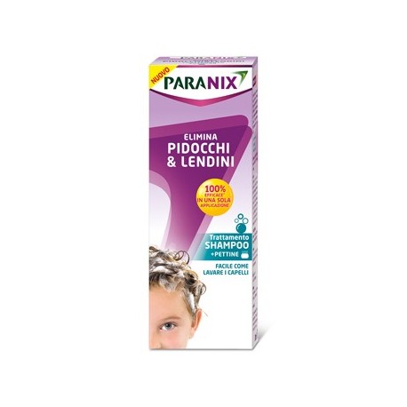 Paranix Shampoo Antipidocchi e Lendini 200ml +Pettine Elimina Pidocchi