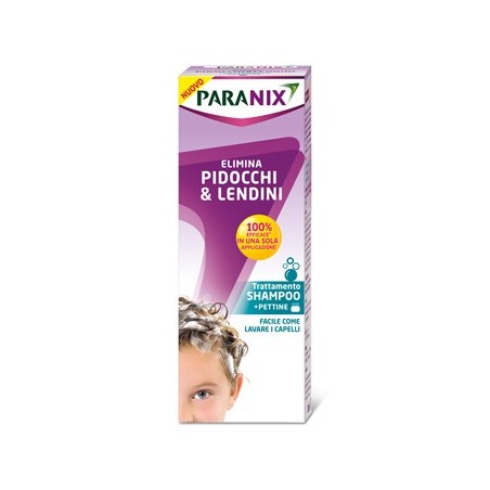 Paranix Shampoo Antipidocchi e Lendini 200ml +Pettine Elimina Pidocchi Paranix Shampoo Antipidocchi e Lendini 200ml +Pettine Elimina Pidocchi