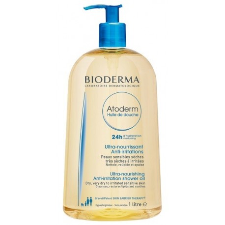 Bioderma Atoderm Huile de douche olio doccia idratante adulti e bambini 1 litro