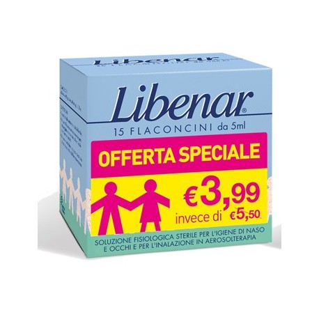 Libenar Soluzione fisiologica sterile 15 flaconcini 5ml