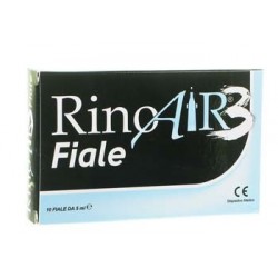 Rinoair 3 Soluzione decongestionante e fluidificante per naso chiuso 10 flaconcini 5 ml