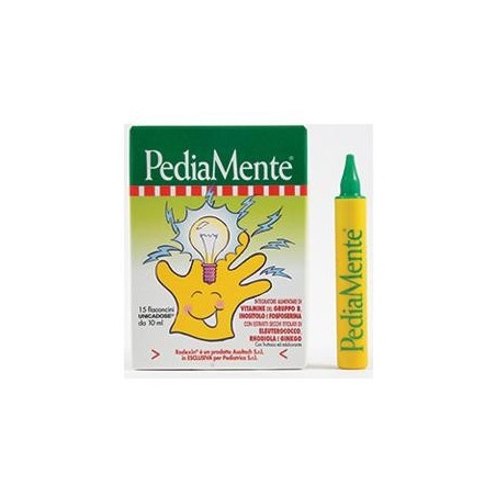 Pediatrica PediaMente Integratore per concentrazione bambini 15 flaconi Pediatrica PediaMente Integratore per concentrazione bambini 15 flaconi