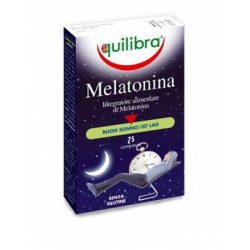 Equilibra Melatonina 1 mg integratore per buon sonno e jet lag 75 compresse