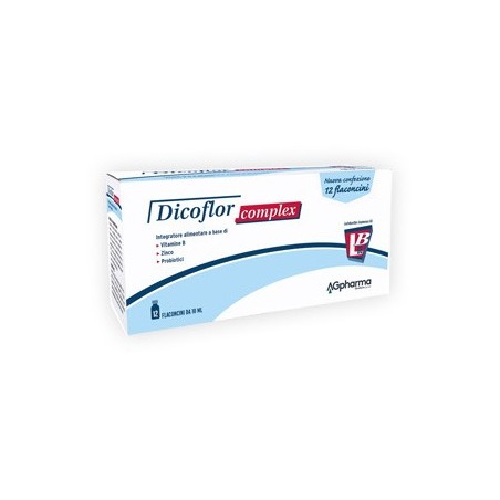 Dicoflor Complex integratore per equilibrio della flora batterica intestinale 12 flaconcini 10 ml Dicoflor Complex integratore per equilibrio della flora batterica intestinale 12 flaconcini 10 ml