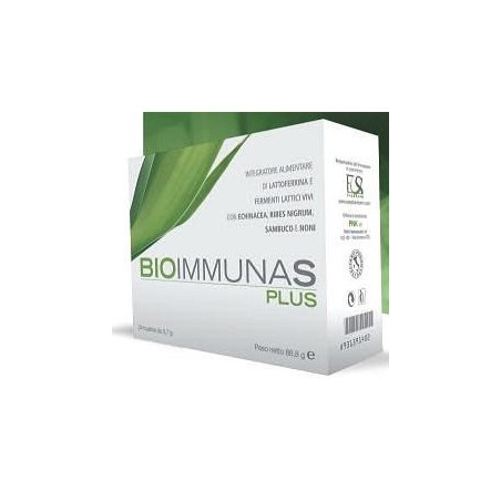 Bioimmunas Plus integratore antiossidante per flora intestinale 24 bustine Bioimmunas Plus integratore antiossidante per flora intestinale 24 bustine