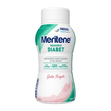 Meritene Resource Diabet integratore iperproteico gusto fragola 200 ml