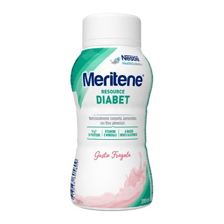 Meritene Resource Diabet integratore iperproteico gusto fragola 200 ml Meritene Resource Diabet integratore iperproteico gusto fragola 200 ml