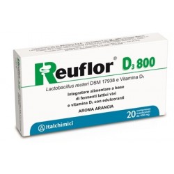 Reuflor D3 800 Integratore di fermenti lattici vivi 20 compresse masticabili