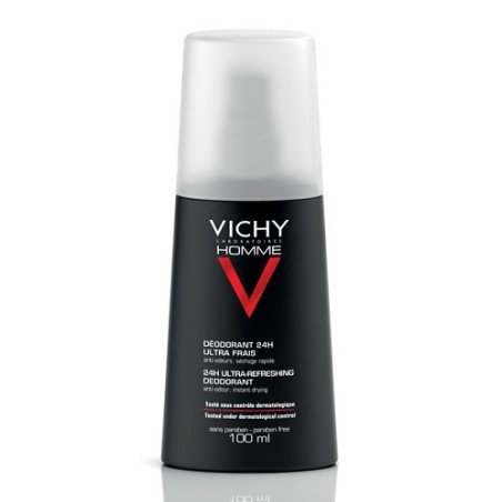 Vichy Homme deodorante vapo 24H ultra fresco anti-odore 100 ml Vichy Homme deodorante vapo 24H ultra fresco anti-odore 100 ml
