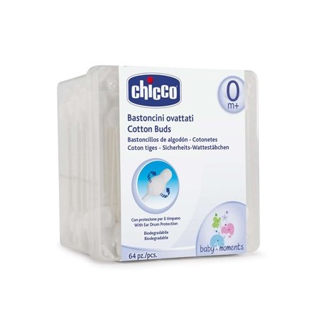 Chicco Bastoncini per orecchie per bambini 60 pezzi Chicco Bastoncini per orecchie per bambini 60 pezzi