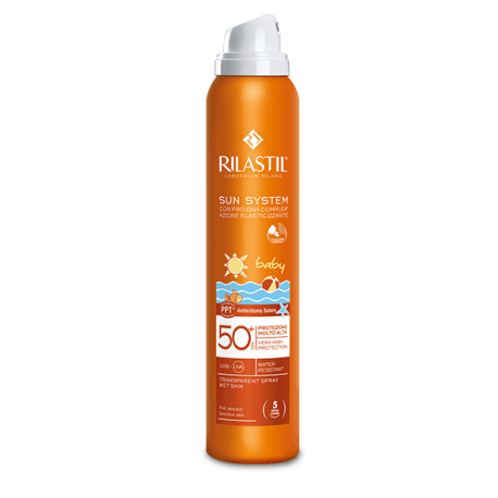Rilastil Sun System Baby Transparent Spray Protezione Solare SPF 50+ - 200 ml