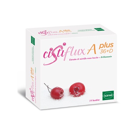 Cistiflux A Plus 36+D integratore per benessere delle vie urinarie 14 bustine