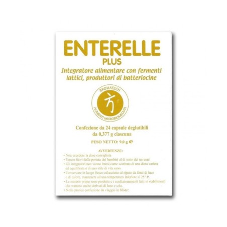 Bromatech Enterelle Plus integratore di fermenti lattici per l'intestino 24 capsule Bromatech Enterelle Plus integratore di fermenti lattici per l'intestino 24 capsule