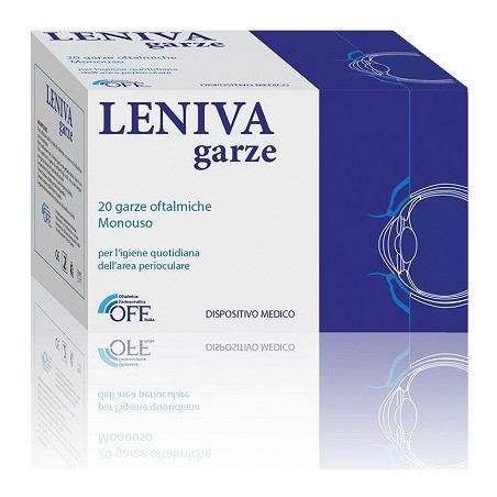 Leniva Garze monouso di cotone naturale per igiene perioculare 20 pezzi Leniva Garze monouso di cotone naturale per igiene perioculare 20 pezzi