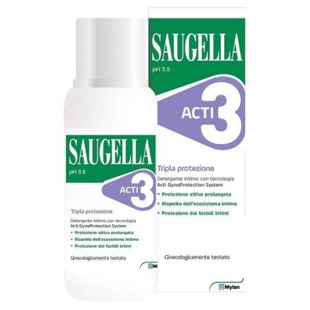 Saugella Acti3 - Detergente intimo tripla protezione 250ml Saugella Acti3 - Detergente intimo tripla protezione 250ml