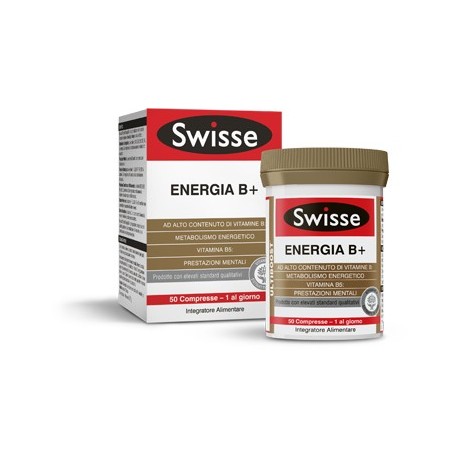 Swisse Energia B+ Integratore Energetico di Vitamine del Gruppo B 50 Compresse