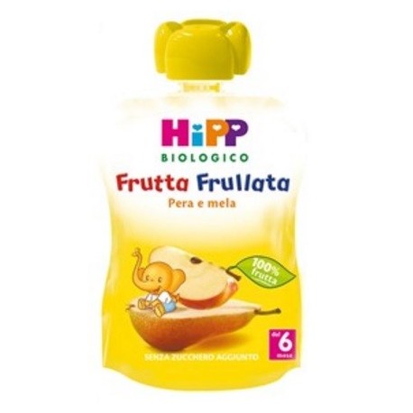 Hipp Biologico Frutta Frullata pera mela per bambini 90 g