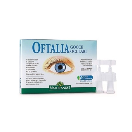 Naturando Oftalia gocce oculari monodose 10 fiale monodose richiudibili da 0,5 ml