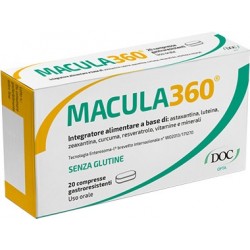 Macula360 integratore per il benessere della vista 20 compresse gastroresistenti