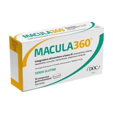 Macula360 integratore per il benessere della vista 20 compresse gastroresistenti