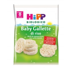 Hipp Biologico Baby Gallette di riso snack per bambini da 8 mesi 35 g